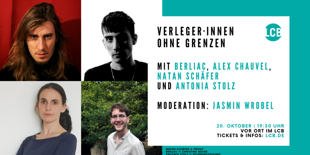 Tickets Verleger·innen ohne Grenzen, Mit Berliac, Alex Chauvel, Natan Schäfer und Antonia Stolz in Berlin