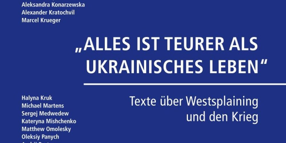 Tickets »Alles ist teurer als ukrainisches Leben«,  Kateryna Mishchenko und Nina Weller im Gespräch  in Berlin