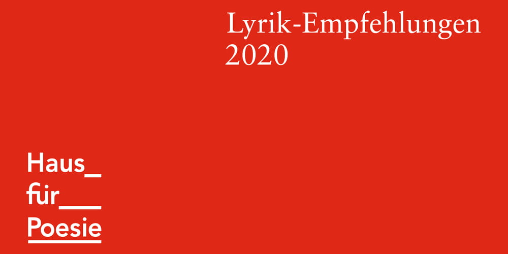 Tickets Lyrik-Empfehlungen 2020,  in Berlin